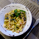 Orecchiette with Zucchini and Salmon